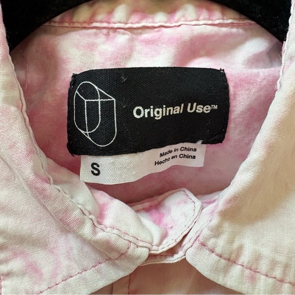 Original Use Men's Pink Short Sleeve Button Down Shirt - Picture 10 of 11